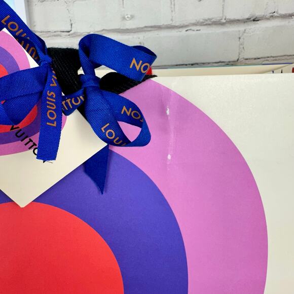 USING FOR CRAFTS NOW Louis Vuitton Xtra Large RARE Shopping Bag with gift note - Picture 9 of 15